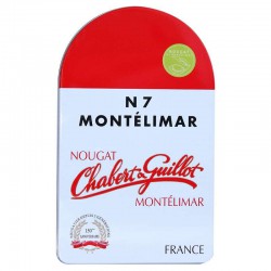 Borne métal N7 garnie de nougats tendres de Montélimar - 250g