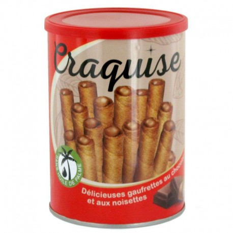 Gaufrettes Craquise chocolat et noisettes - 400g