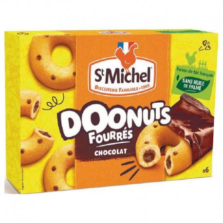 Doonuts fourrés chocolat St Michel 180g - 9 paquets