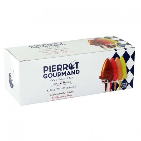 Sucettes assorties Pierrot Gourmand - Etui de 40