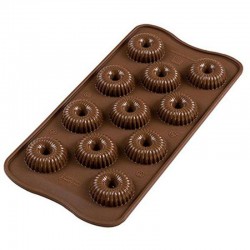 Moule pour 11 chocolats Choco Crown 3 Silikomart