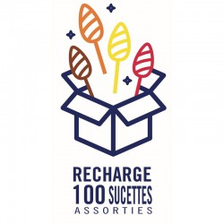 Sucettes Fer de Lance Fruits - Recharge de 100 pièces