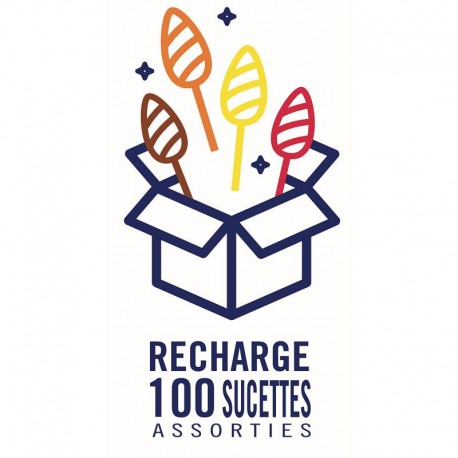 Sucettes Fer de Lance Fruits - Recharge de 100 pièces