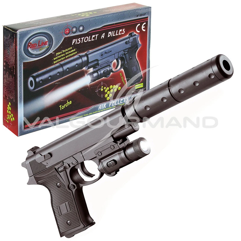 Kim Play - Coffret avec pistolet à billes et billes - 15 cm
