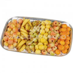 Mini fruits en pâte d'amandes - plateau de 2kg en stock