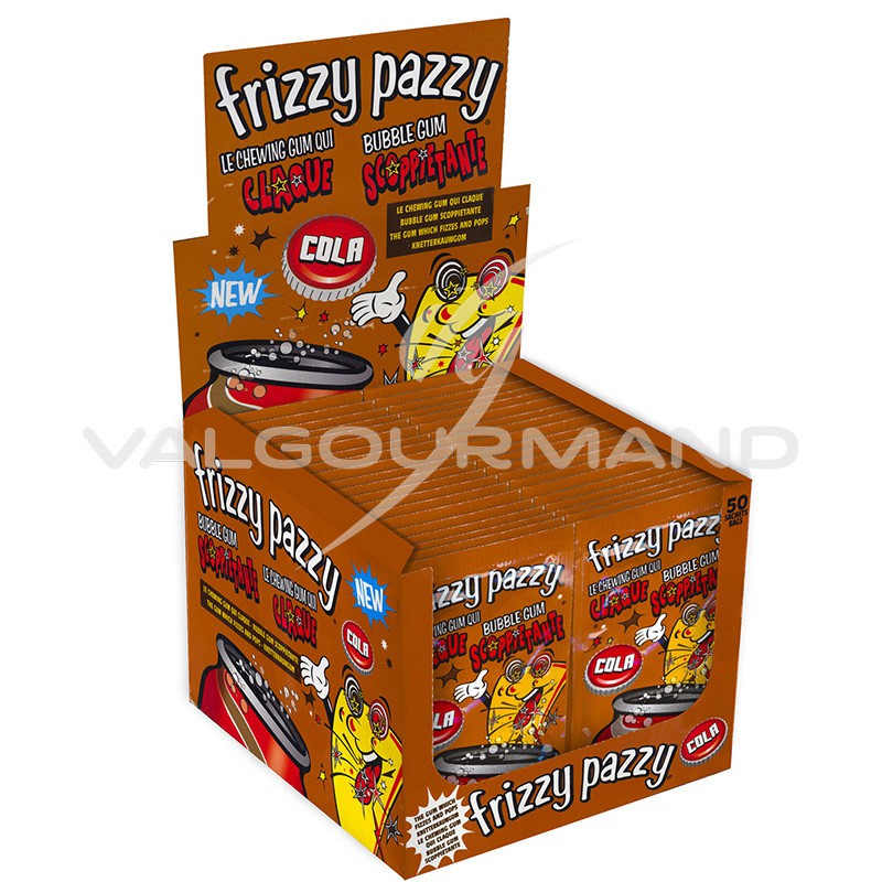 Popping Gum goût Cola - Frizzy Pazzy - 7 g