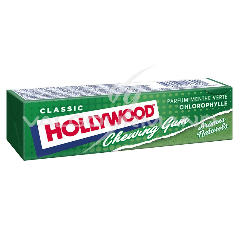 Chewing gum Tablettes Hollywood chlorophylle 20 paquets
