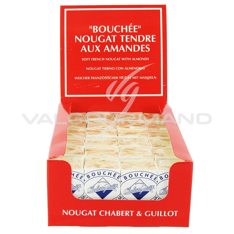 Nougats tendres de Montélimar aux amandes 30g - 24 bouchées