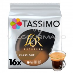Tassimo l'Or Café Espresso classique 104g (16 dosettes) - les 5 paquets en stock