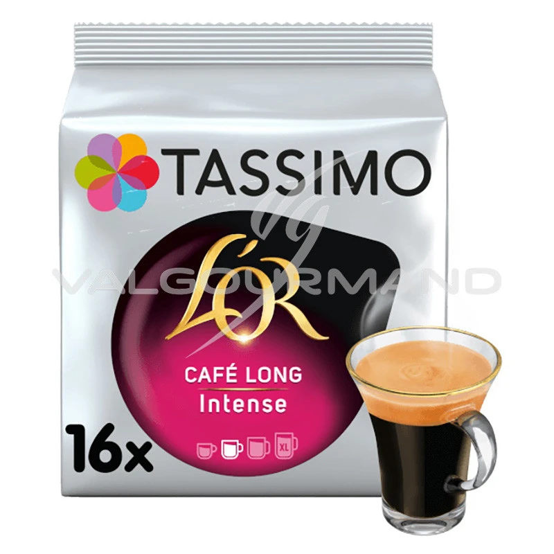 Café Tassimo l'Or - Café Long Intense 128g (16 dosettes) - les 5