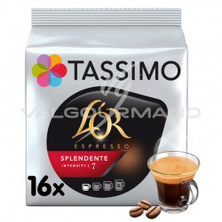 Tassimo LOR Café Espresso Splendente 112g (16 dosettes) - les 5 paquets en stock