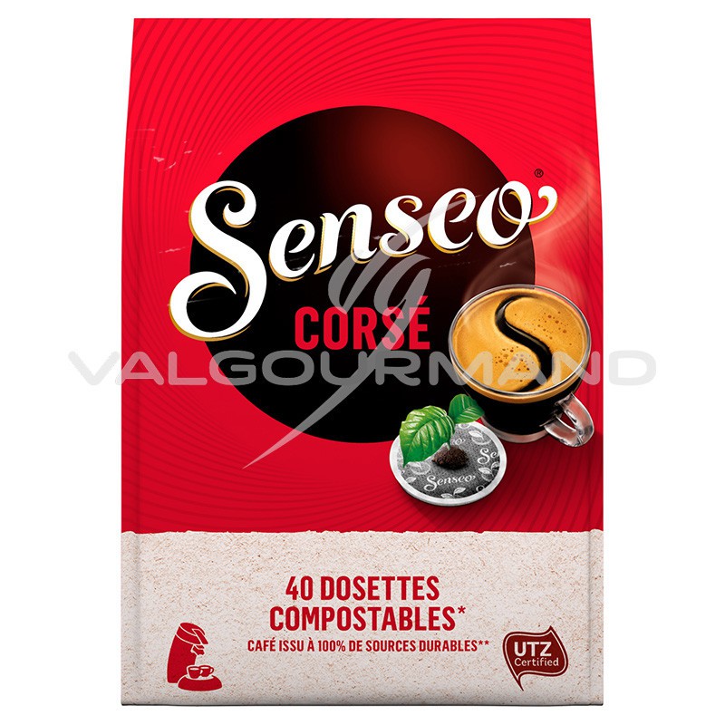 Senseo Café 400 Dosettes Corsé (lot de 10 x 40) : : Epicerie