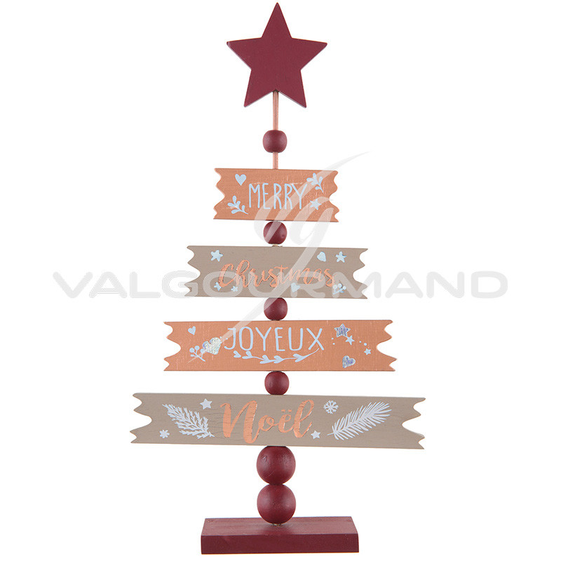 Sapin De Noel En Bois Cuivre Etor