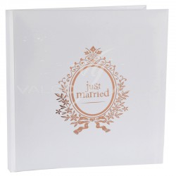 Livre d'or Just Married ROSE GOLD - pièce en stock