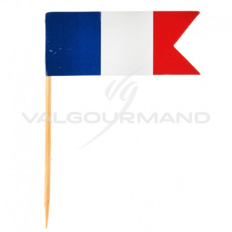 Piques drapeau bleu blanc rouge France - 10 pièces