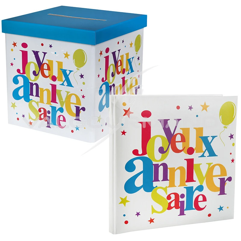 Urne Livre Joyeux Anniversaire à Personnaliser