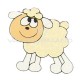 Moutons Déco autocollante - 6 pièces