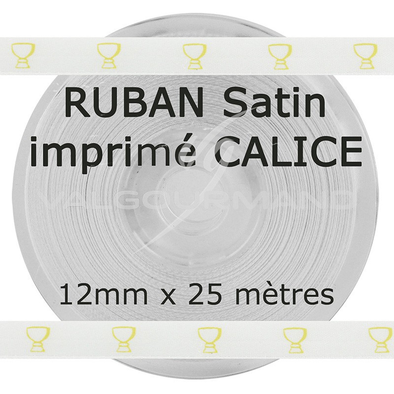 Ruban Satin Blanc 12mm/25m – La Boite à Dragées