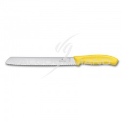 Couteau à pain 21cm Victorinox JAUNE en stock