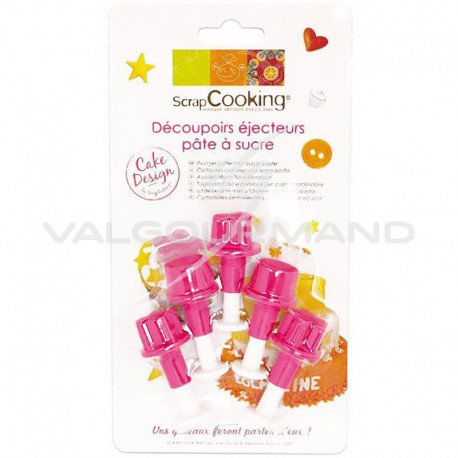 Lot de 5 découpoirs - éjecteurs de pâte Scrapcooking