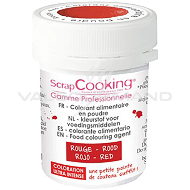 Colorant alimentaire en poudre 5g Scrapcooking ROUGE