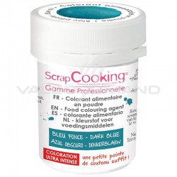 Colorant alimentaire en poudre 5g Scrapcooking BLEU FONCE en stock