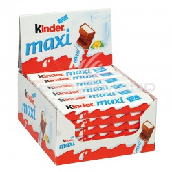 Kinder Maxi tablettes 21g - boîte de 36 en stock