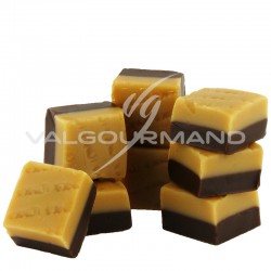 Caramels Fudge vanille/chocolat - tubo de 2kg en stock