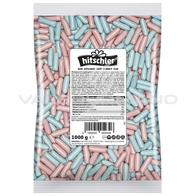 Sucette goût barbe à papa au coeur de chewing-gum. Bonbons américains.