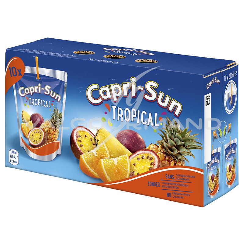 Capri-Sun Tropical 20cl - Lot de 10 poches de 20cl de Capri-Sun TROPICAL