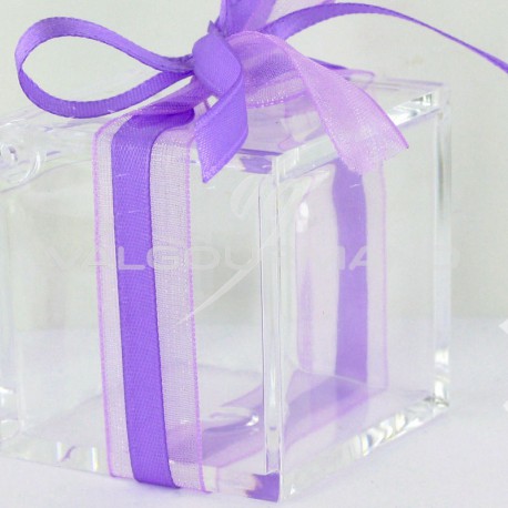 Ruban 6MM en satin VIOLET - 25 mètres