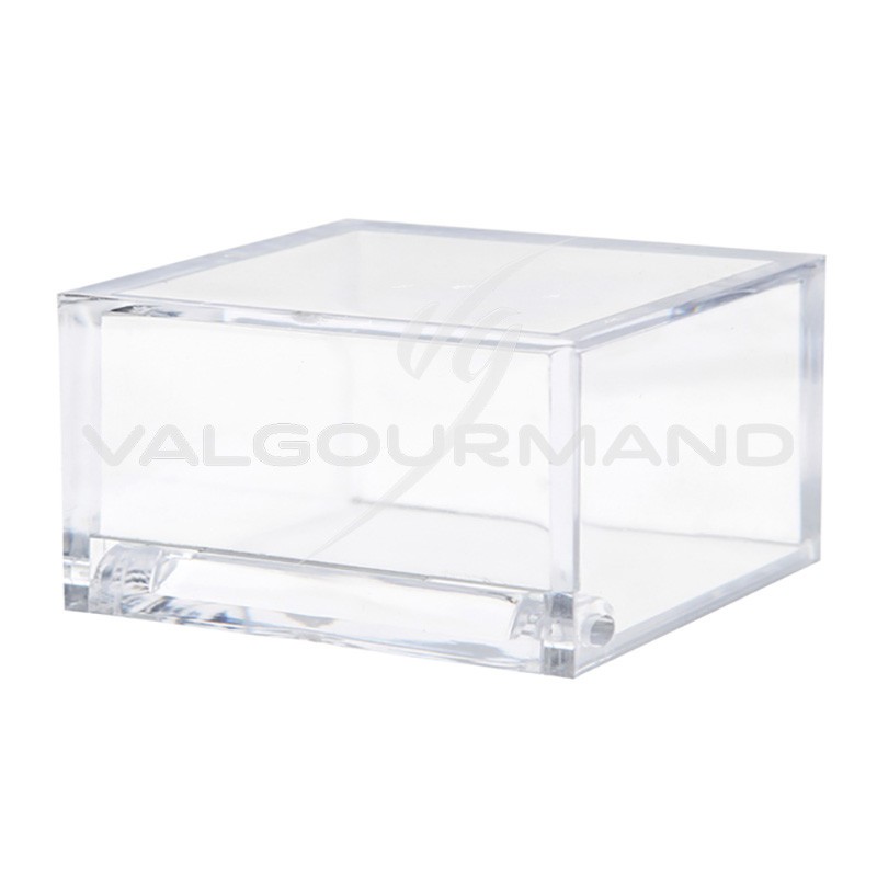 grande boîte rectangulaire acrylique en plexiglas transparent