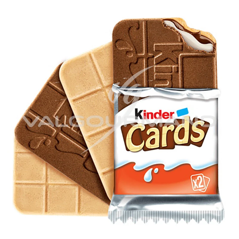 Kinder Cards T5 128g - Carton de 20 paquets de gaufrettes Kinder Cards