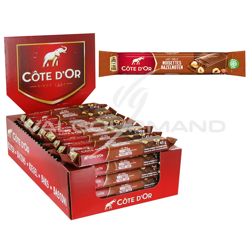 Côte d'Or 45g barre lait noisette