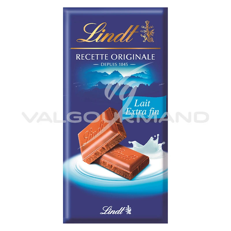 Barre Lindt LINDOR Double Chocolat Au Lait, 100g