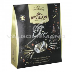 Papillotes en chocolat noir Chic Révillon - pochette de 365g en stock