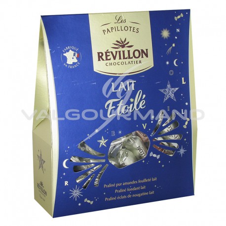 Papillotes en chocolat au lait Etoilé Révillon - pochette de 365g