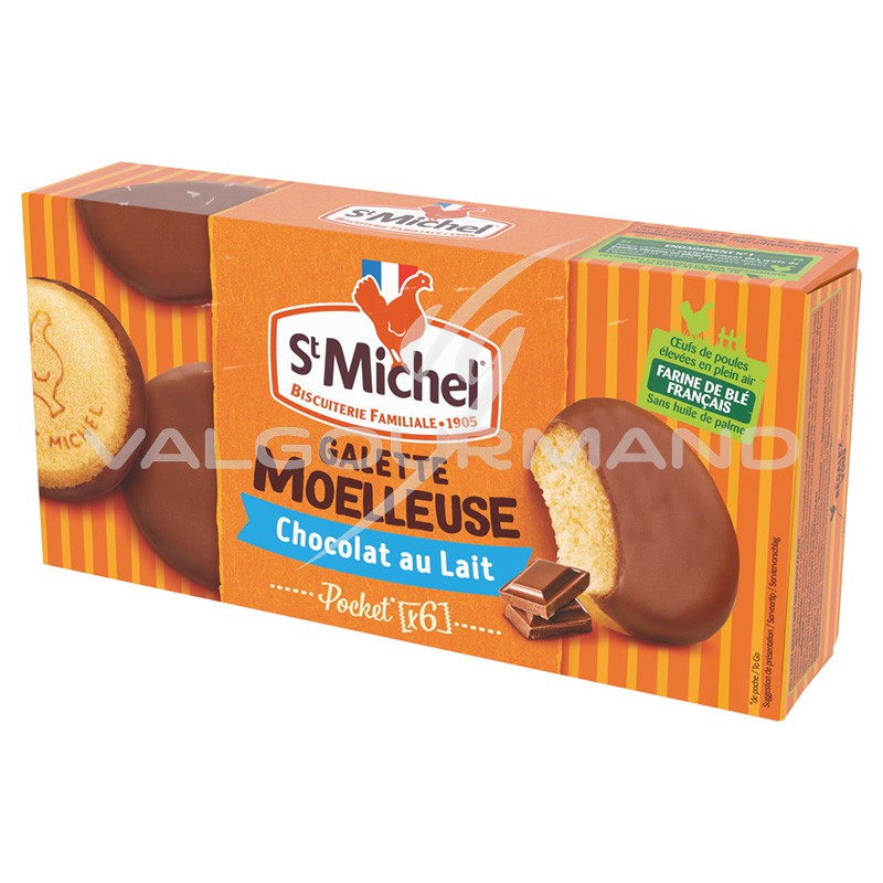 ST MICHEL GALETTE MOELLEUSE CHOCO AU LAIT 180G