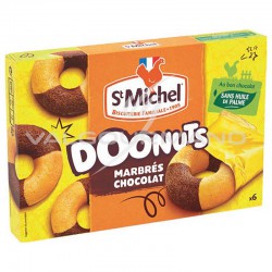 Doonuts marbré chocolat St Michel 180g - 9 paquets