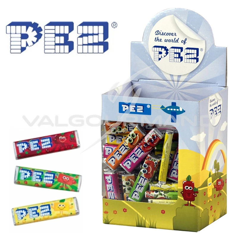 PEZ Distributeur de bonbons dragéifiés fruités 4 recharges pas