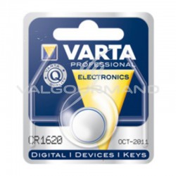 Piles boutons CR1620 Lithium 3V Varta - le lot de 10 (soit 1.80€ pièce !) en stock