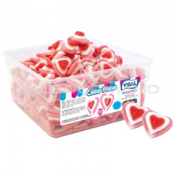 Coeurs de fraise - tubo de 240 en stock