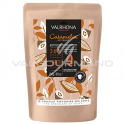 Fèves de chocolat Caramelia 36% Valrhona - 250g en stock