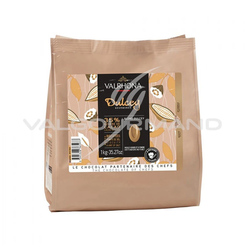 VALRHONA - Lot de 4 tablettes chocolat noir lait et dulcey