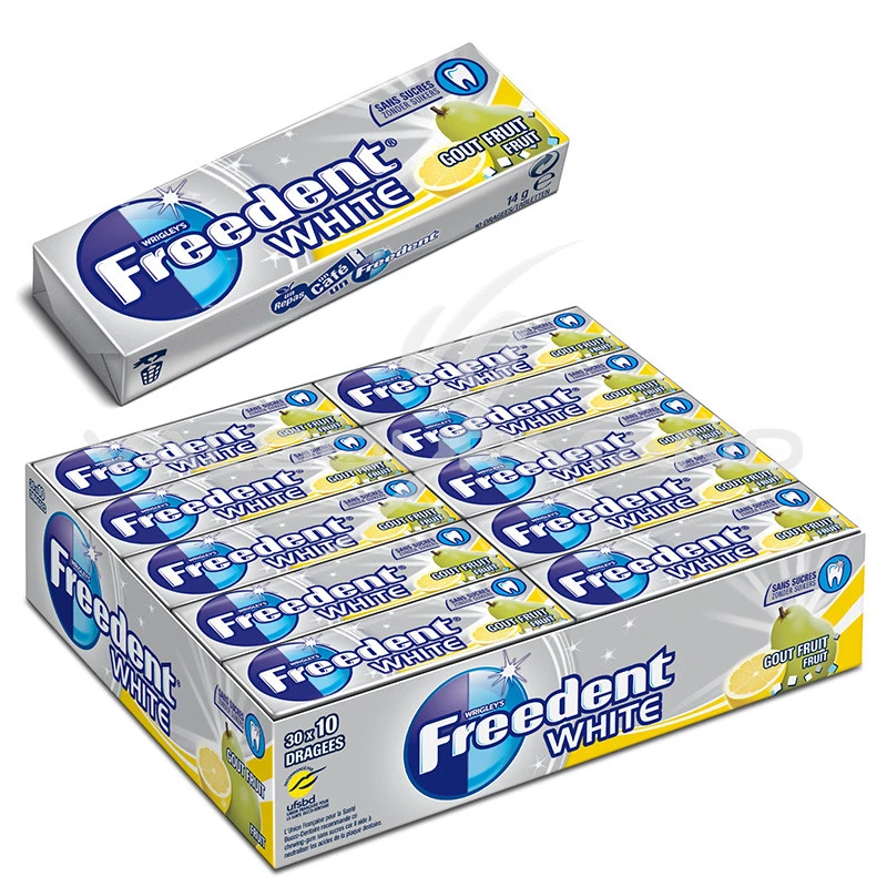 Freedent dragées white fruits SANS SUCRES - le lot de 30