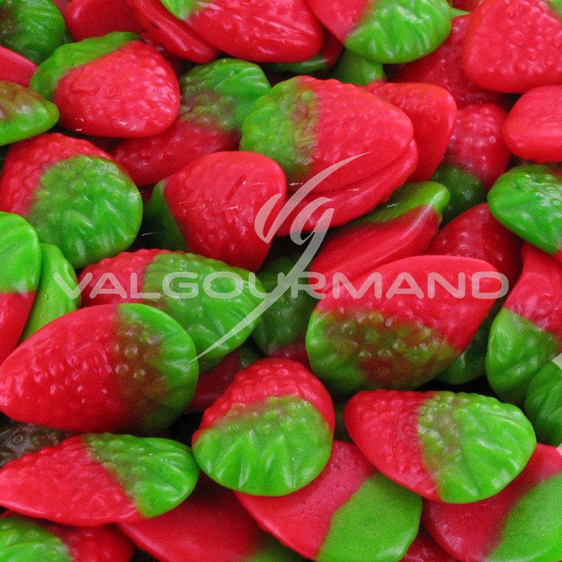bonbon fraise des bois acidulé