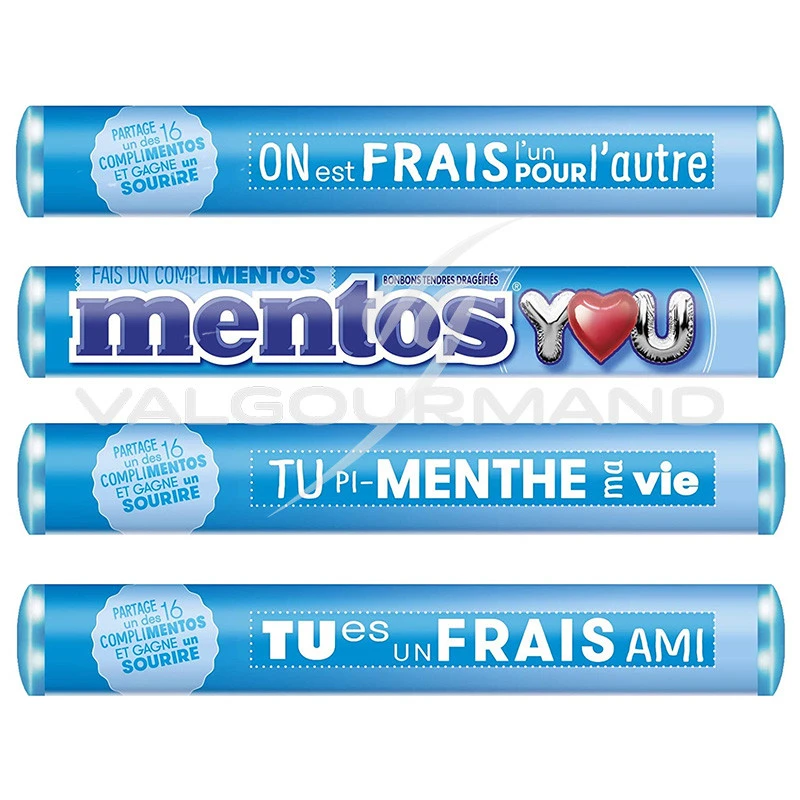 Mentos mint - boîte de 40 rouleaux