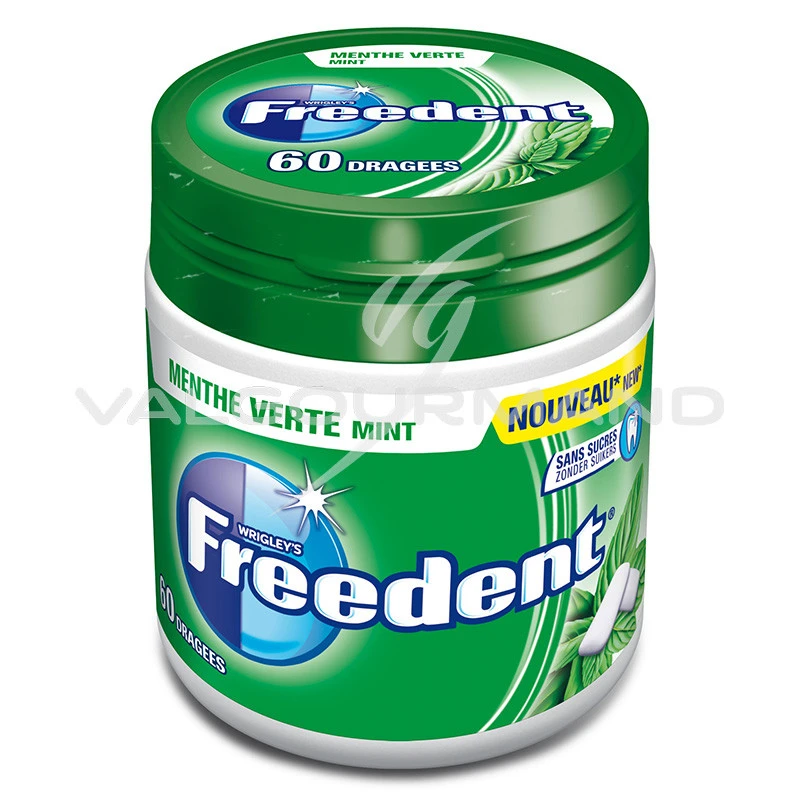 Chewing gum dragée Menthe forte sans sucre, Freedent White (84 g