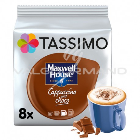 Tassimo Maxwell House Cappuccino choco 208g (8 dosettes) - les 5 paquets