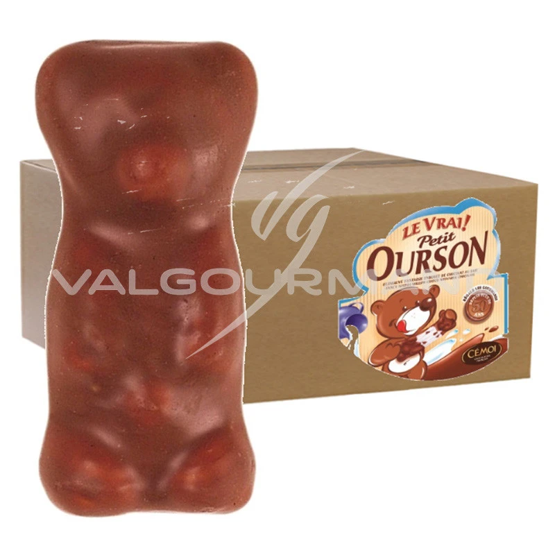 6 oursons - guimauve enrobée chocolat lait - 95 g